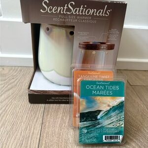 NEW ScentSationals Wax Warmer Set | Full-Size Warmer + 2 Wax Scents